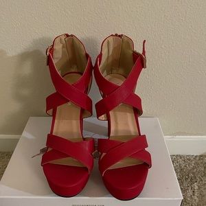 TOP MODA Platform Heels Ankle Strap.